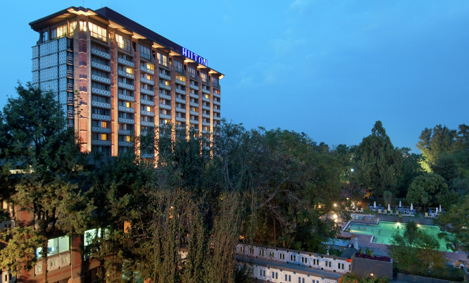 Hilton Addis Ababa, Äthiopien – Außenbereich des Hotels